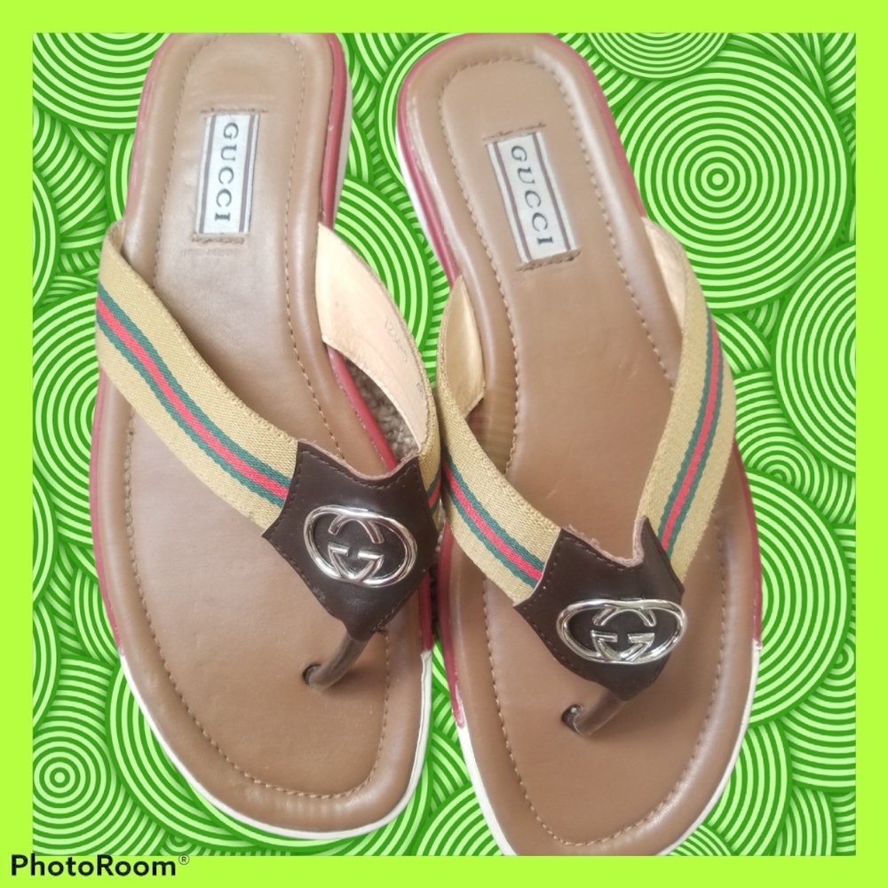 Mens Gucci Toe Sandles